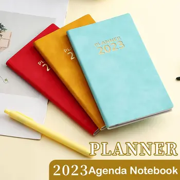 Mini plano knyga, kurią reikia padaryti Tikslų sąrašas Įpročių tvarkaraščiai Žurnalas 2023 dienos Planneris Kišeninė užrašų knygelė Dienotvarkė 365 dienų dienoraštis