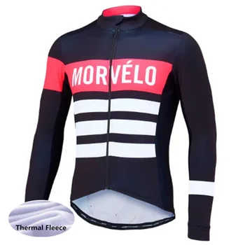 Morvelo vyrų dviračių džersio striukė ilgomis rankovėmis Ropa Ciclismo dviračių apranga Maillot 2024
