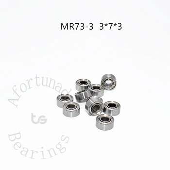 MR73-3 10 vienetų miniatiūrinis guolis 3*7*3(mm) nemokamas pristatymas chromuotas plienas Didelis greitis Mechaninės įrangos dalys