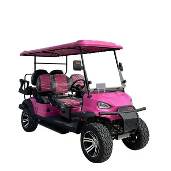 Pink Club Car elektrinis bagis 6 vietų golfo krepšelis Elektrinis pristatymas nuo durų iki durų 30-40 dienų