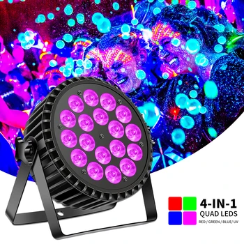 Profesionalus LED Par Light DMX scenos apšvietimo efektas DJ Disco Party Holiday Christmas Bar Club Vestuvių gimtadienio šou lemputės