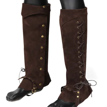 Steampunk Kniedės Helovino kostiuminiai batai Viršelio aksesuarai Renesanso moterys Vyrai Viduramžių piratų zomšiniai batai Overshoes Cover
