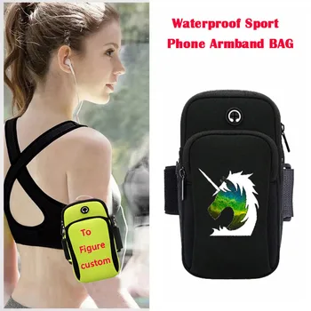 Teenagers Sport Armband Bag Boys Outdoor Gym Running Phone Bag Case Coverage Holder for anime Attack on Titan Armband bag