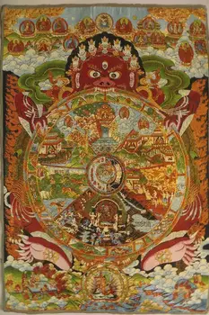Tibeto budistas / Nepalas / Auksinis gobelenas / Thangka / Reinkarnacija / Thangka