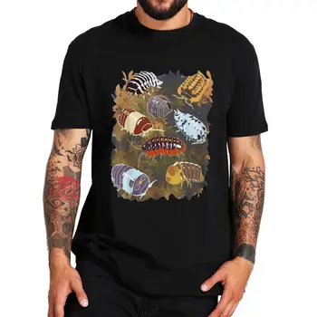 Vintage Isopod Logo marškinėliai Gyvūnų mylėtojai Retro spalvos trumpomis rankovėmis Casual O-neck 100% medvilnė Unisex ES dydžio minkšti marškinėliai